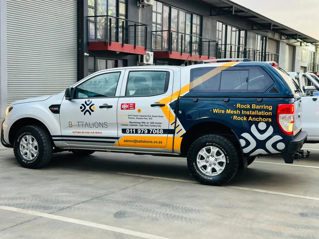 Branded vehicle for Battalions by kany branding
