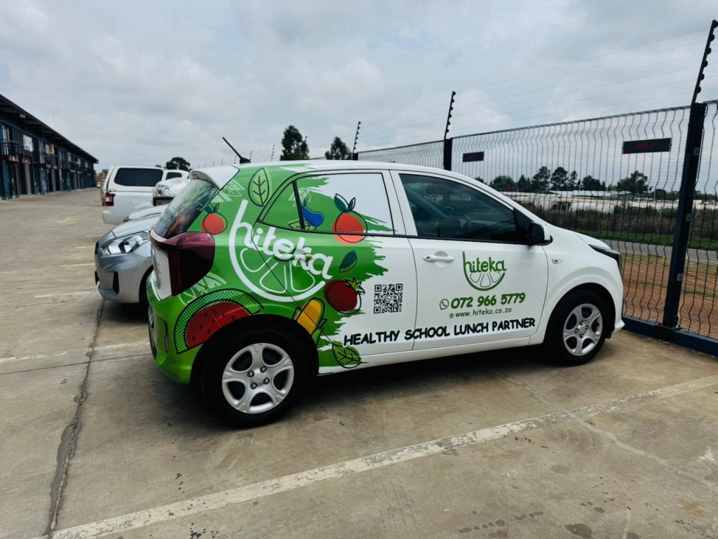 Hiteka Kitchen vehicle branded by Kany Branding